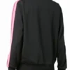Palm Angels Black and Pink Track Jacket For Sale
