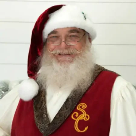 Santa Claus Red Suede Vest For Sale