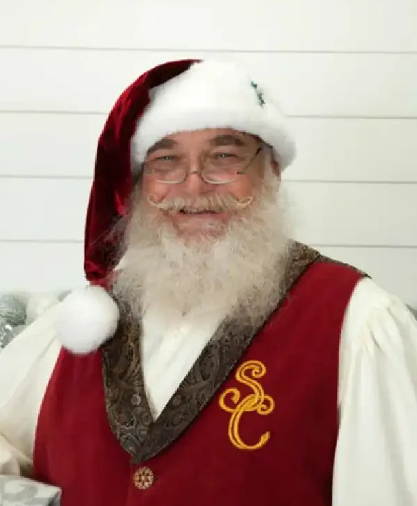 Santa Claus Red Suede Vest For Sale
