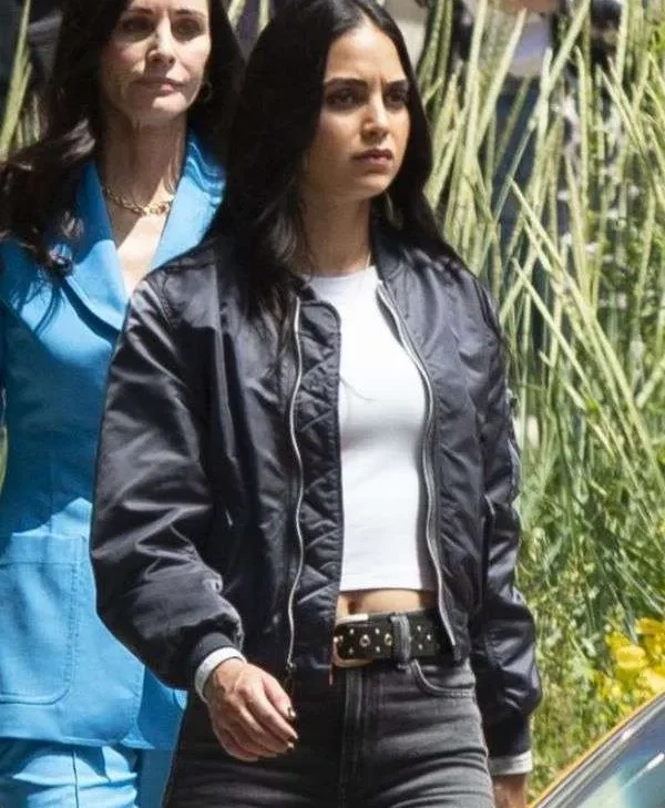 Scream-6-2023-Melissa-Barrera-Bomber-Blue-Jacket