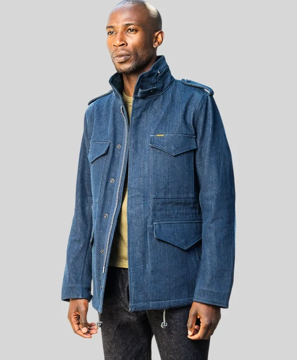 Self-Edge-Iron-Heart-M65-Field-Denim-Jacket-Indigo