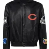 Shop Chicago Bears Black Leather Jacket
