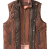 Shop Davis Collins Ransom Canyon S01 Leather Quilted Vest For Shop