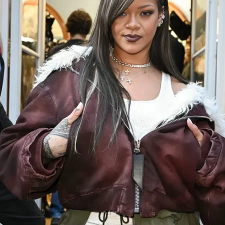 Rihanna Paris Fashion Week Stylish Jacket