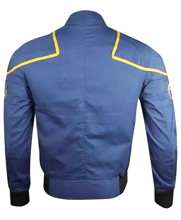 Star Trek Enterprise Jonathan Archer Blue Jacket back