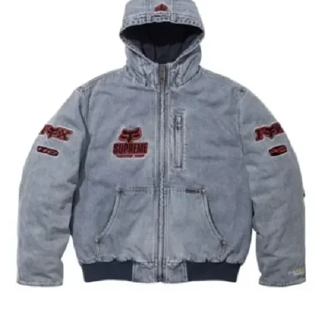 Supreme Fox Racing Denim Hooded Jacket