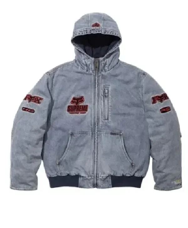 Supreme Fox Racing Denim Hooded Jacket