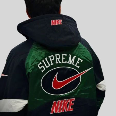 Supreme-Nike-Hooded-Green