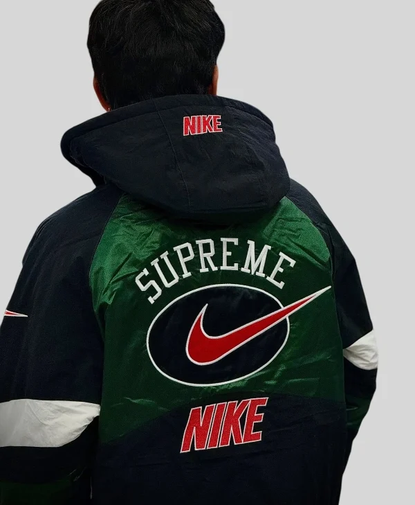 Supreme-Nike-Hooded-Green