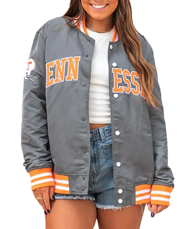Tennessee Volunteers Smokey Bomber Grey Jacket For Sale