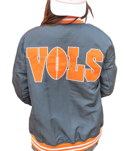 Tennessee Volunteers Smokey Bomber Grey Jacket Sale