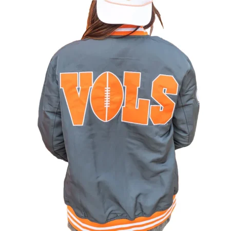 Tennessee Volunteers Smokey Bomber Grey Jacket Sale
