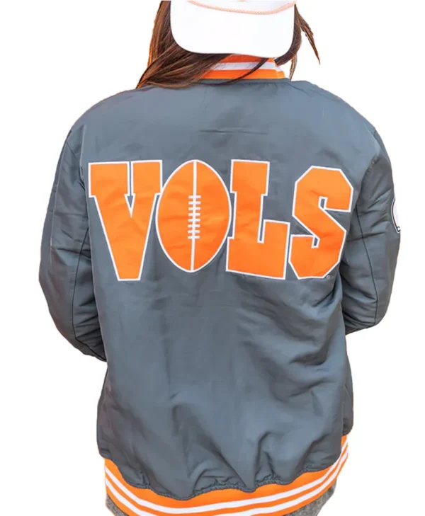Tennessee Volunteers Smokey Bomber Grey Jacket Sale