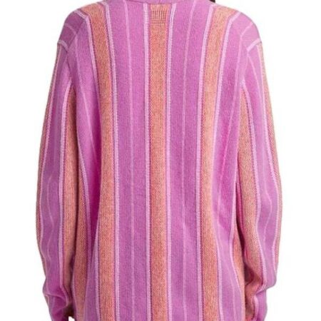 The Neighborhood S8 Skye Townsend Cozy Pink Striped Cardigan