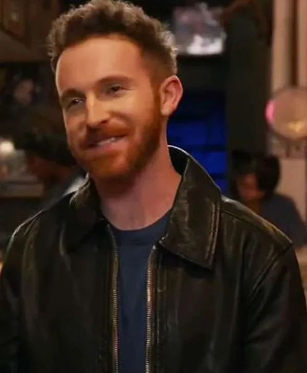 Zander Hawley The Rookie 2025 Rodge Black Leather Jacket
