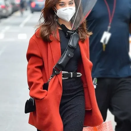 Tick, Tick…Boom! Vanessa Hudgens Brown Wool Coat