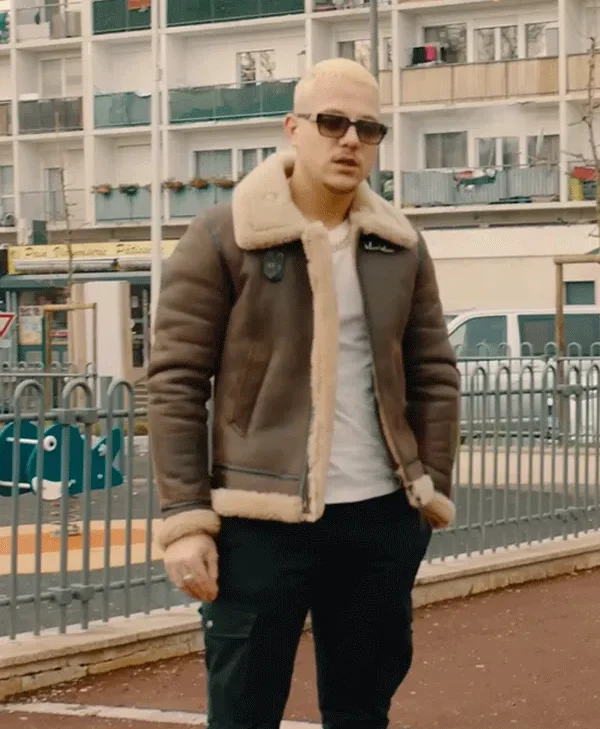 Tu Vois Comment PLK Brown Shearling Leather Jacket