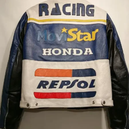 Vintage Respol Stylish Biker Leather Jacket