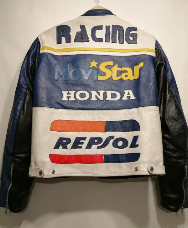 Vintage Respol Stylish Biker Leather Jacket