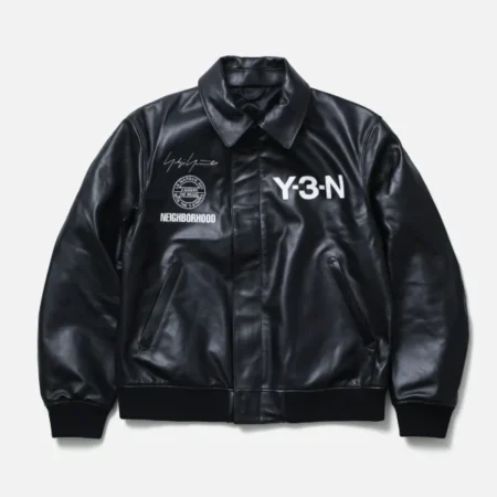 Y-3 NBHD Leather Bomber Jacket