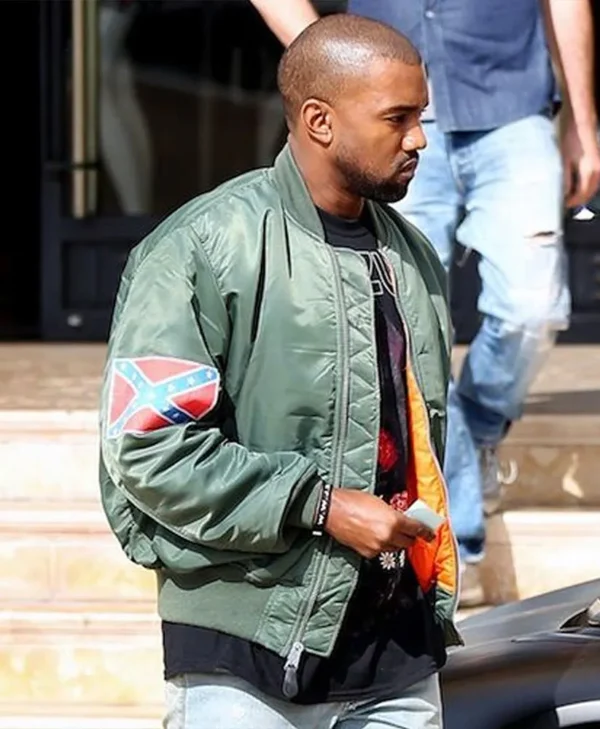 Yeezus Tour Kanye West Bomber Green Jacket