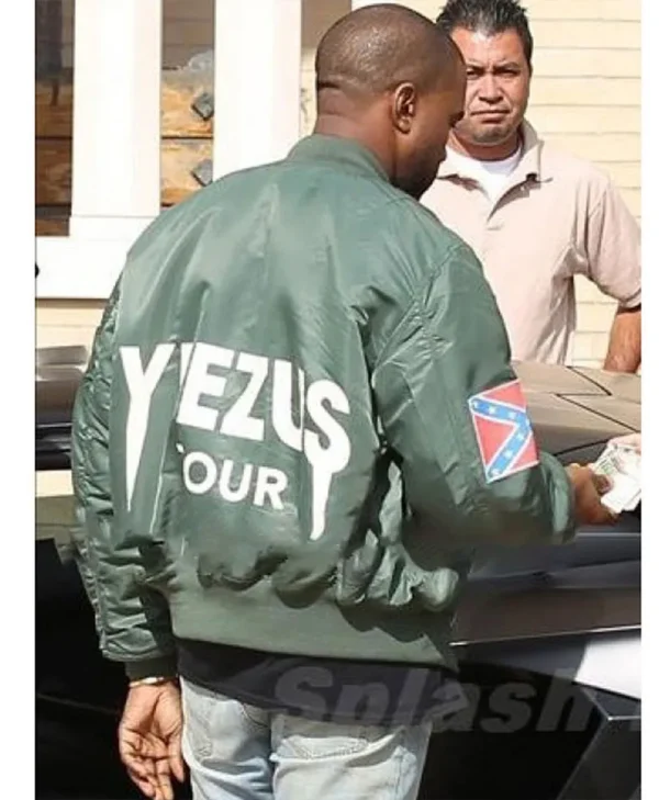 Yeezus Tour Kanye West Bomber Green Jacket For Sale