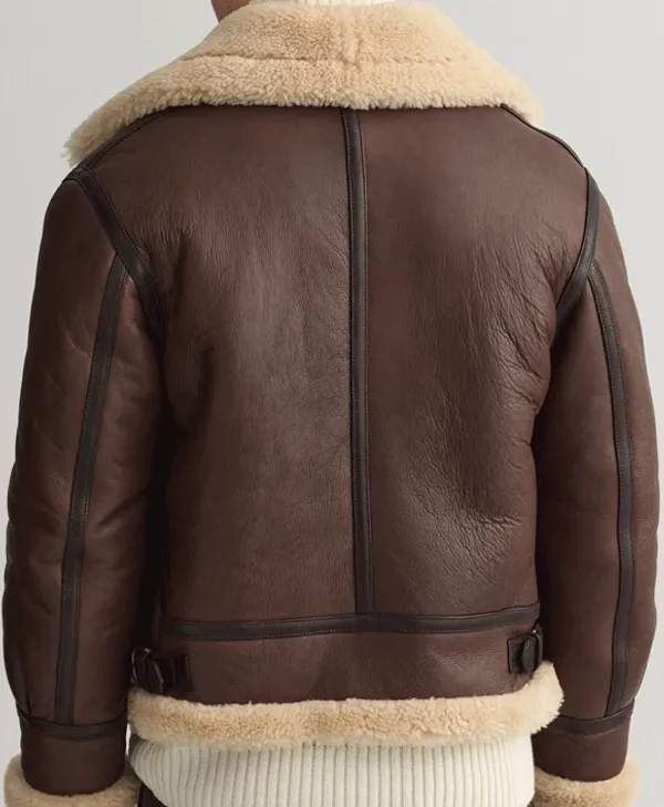 Tu Vois Comment PLK Brown Shearling Leather Jacket