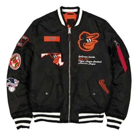 baltimore-orioles-black-bomber-jacket