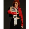 Becky Lynch WWE Raw Stylish Red Cropped Leather Jacket