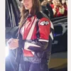 Hailey Bieber Billie Eilish Concert Stylish Biker Leather Jacket