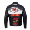 Kansas City Chiefs Black Moto Leather Jacket