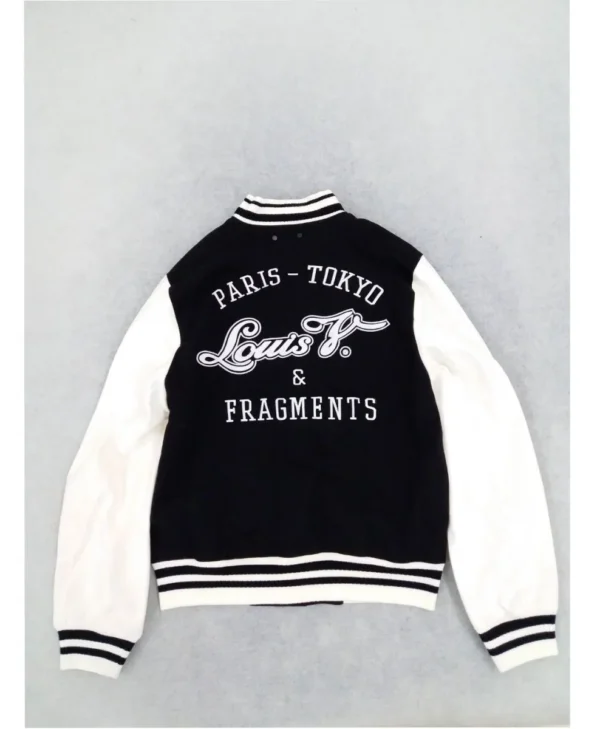 Louis Vuitton Black And White Fragment Varsity Jacket