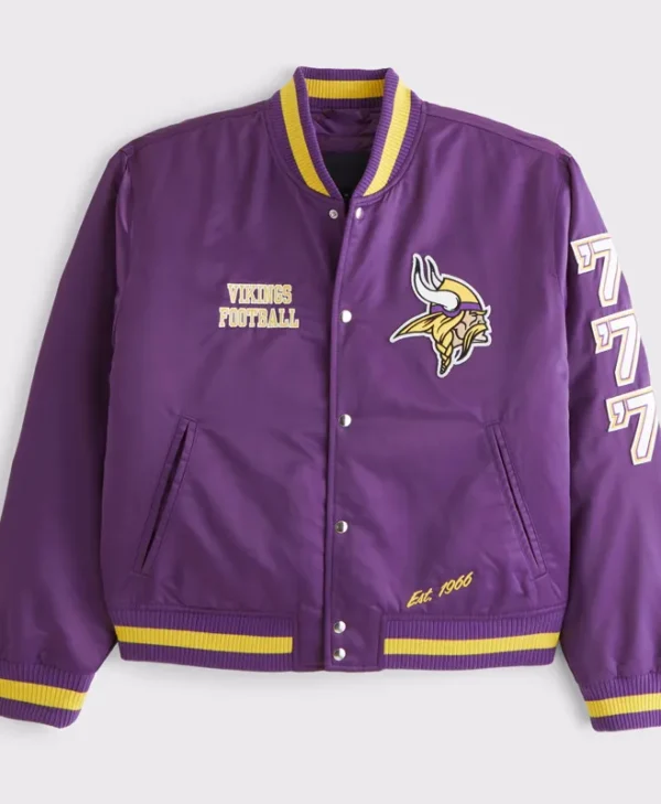 minnesota-vikings-varsity-bomber-satin-jacket