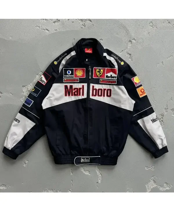 90s Marlboro Racing Black Jacket