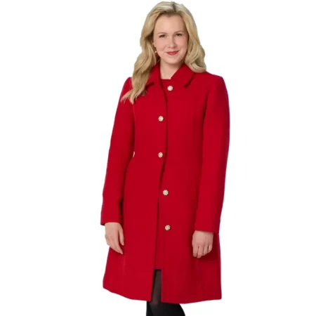 A Newport Christmas 2025 Ginna Claire Mason Red Coat
