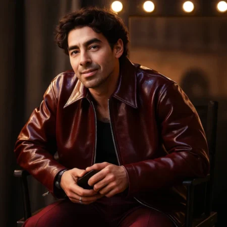 A Very Jonas Christmas Movie 2025 Joe Jonas Red Jacket