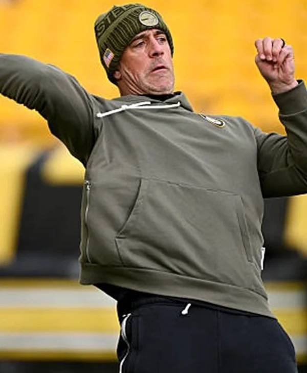 Aaron Rodgers Pittsburgh Steelers 2025 Salute to Service Hoodie Shop Now