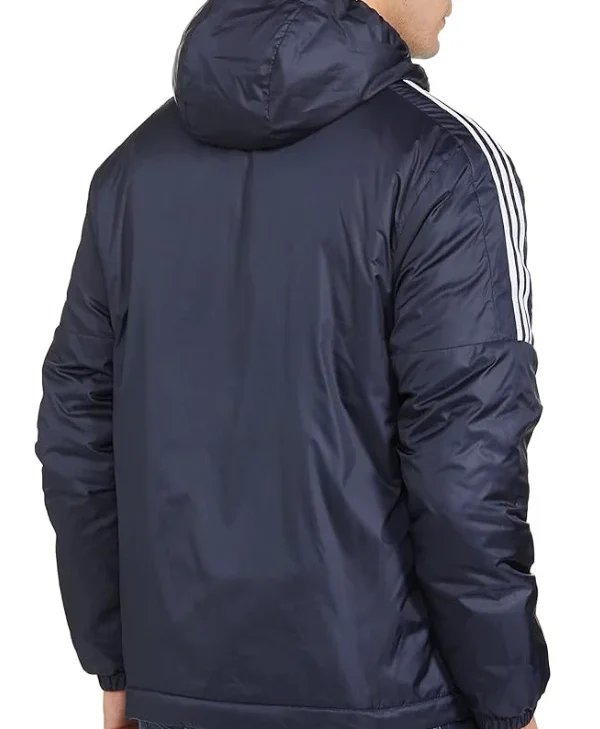 Adidas-Mens-Essentials-Insulated-Blue-Hooded-Jacket
