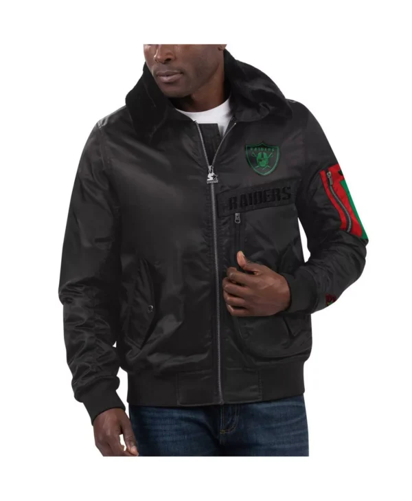 Aiden Las Vegas Raiders Starter Full-Zip Jacket