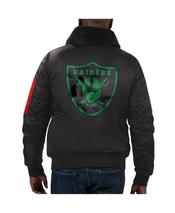 Aiden Las Vegas Raiders Starter Full-Zip Jacket back