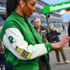 Aja-Wilson-Gatorade-Green-White-Varsity-Jacket