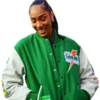 Aja-Wilson-Gatorade-Varsity-Jacket-Green-White