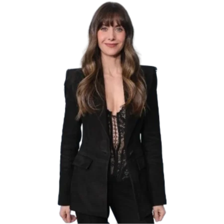 Alison Brie Together 2025 Millie Black Blazer