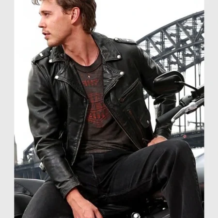 Austin-Butler-The-Bikeriders-Black-Leather-Biker-Jacket