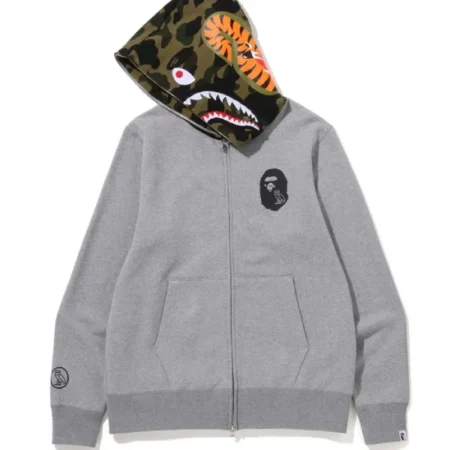 BAPE-x-OVO-Shark-Full-Zip-Hoodie-Grey