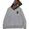 BAPE-x-OVO-Shark-Grey-Zip-Up-Hoodie