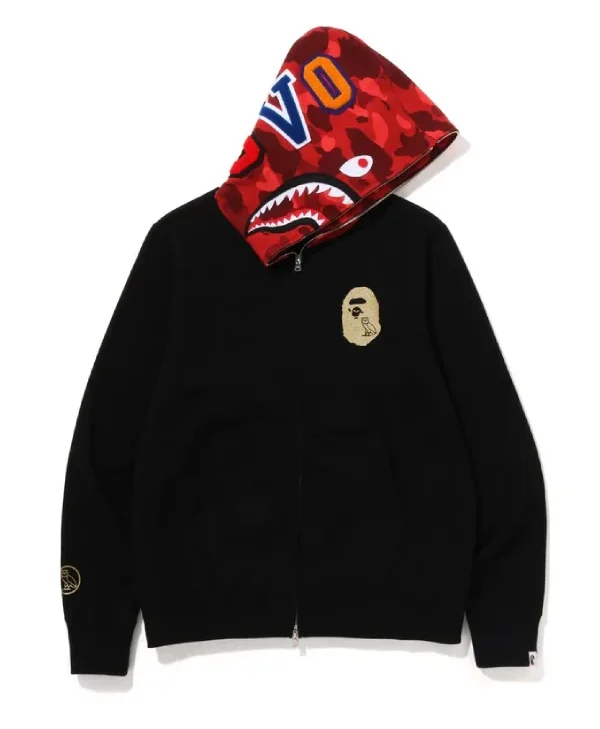 BAPE-x-OVO-Shark-Zip-Up-Hoodie-Black
