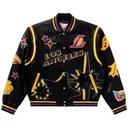 BBC X Jeff Hamilton Lakers Varsity Jacket