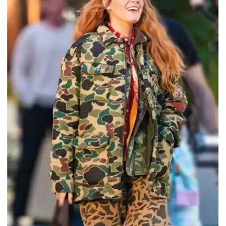 Blake Lively It Ends With Us 2024 Camo Jacket