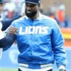 Calvin Johnson Detroit Lions Varsity Jacket